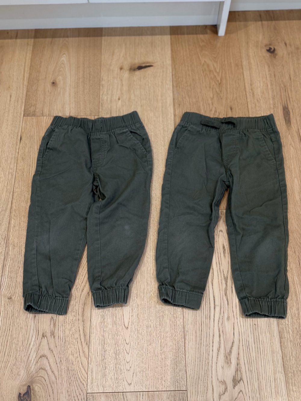 Ben Sherman 3t Kids Elastic Cuff Jogger Pants - Olive Green